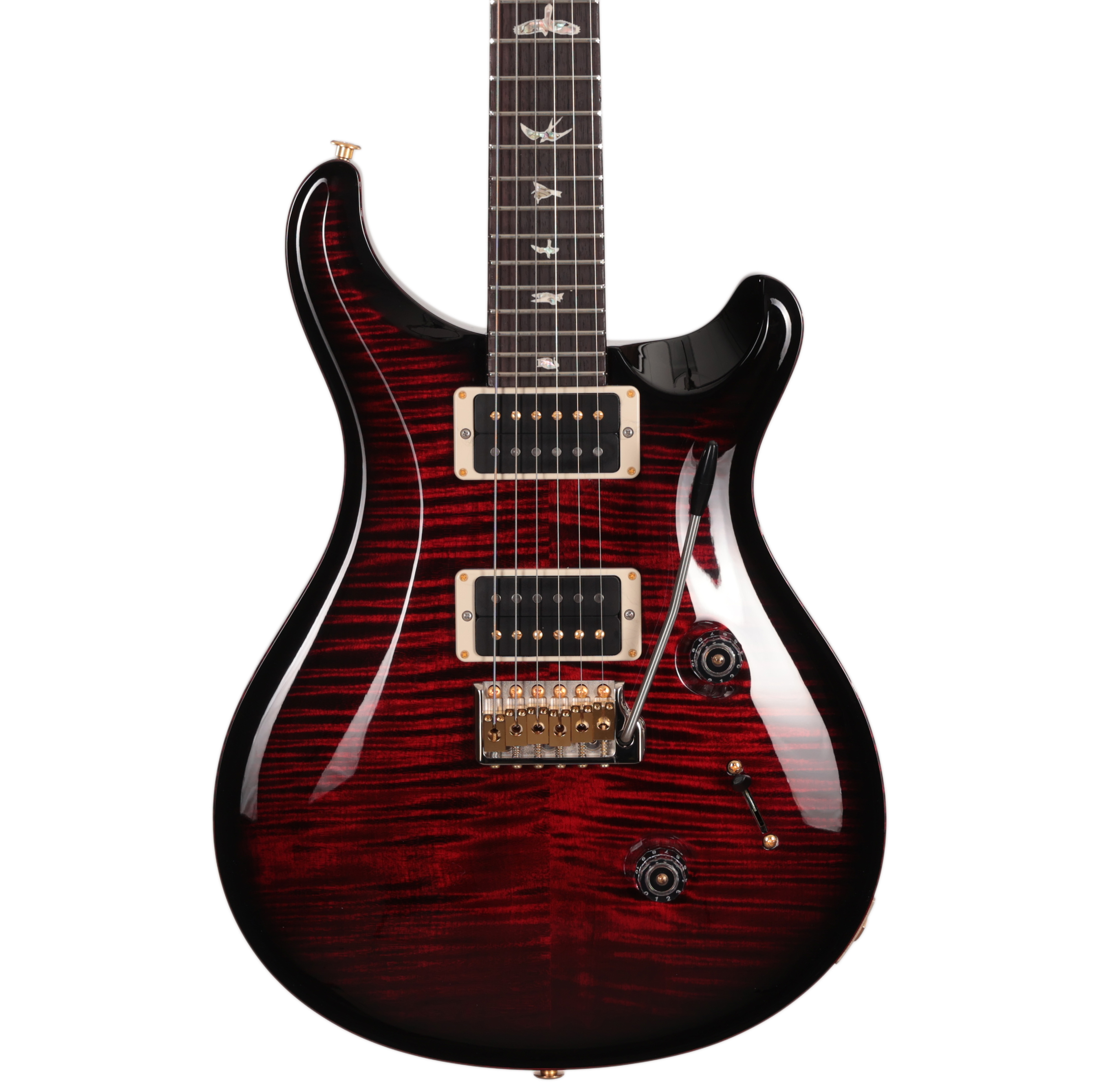 PRS Custom 24 10-Top Electric Guitar in Fire Red Smokeburst 
